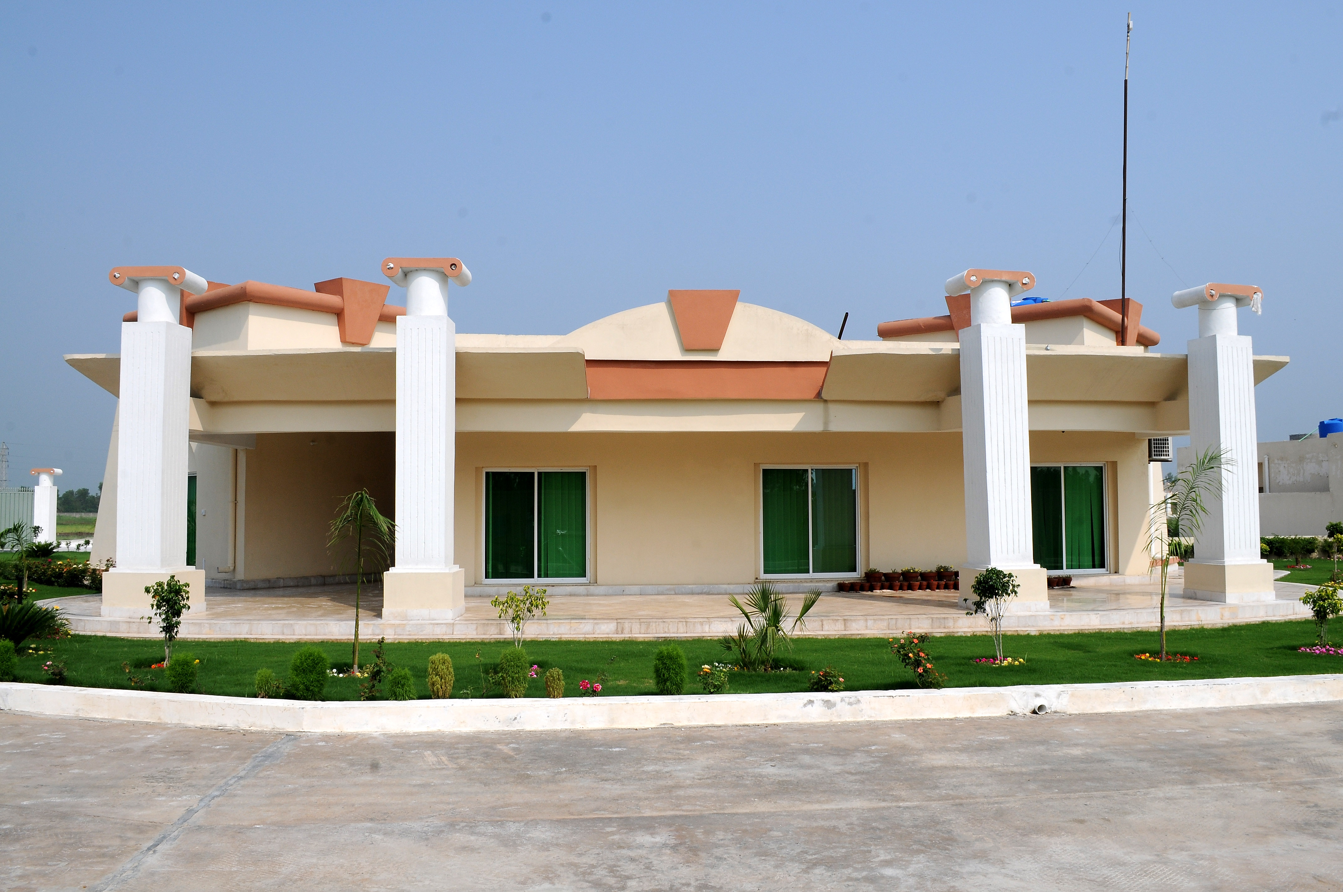 Modern poultry breeding farm interior