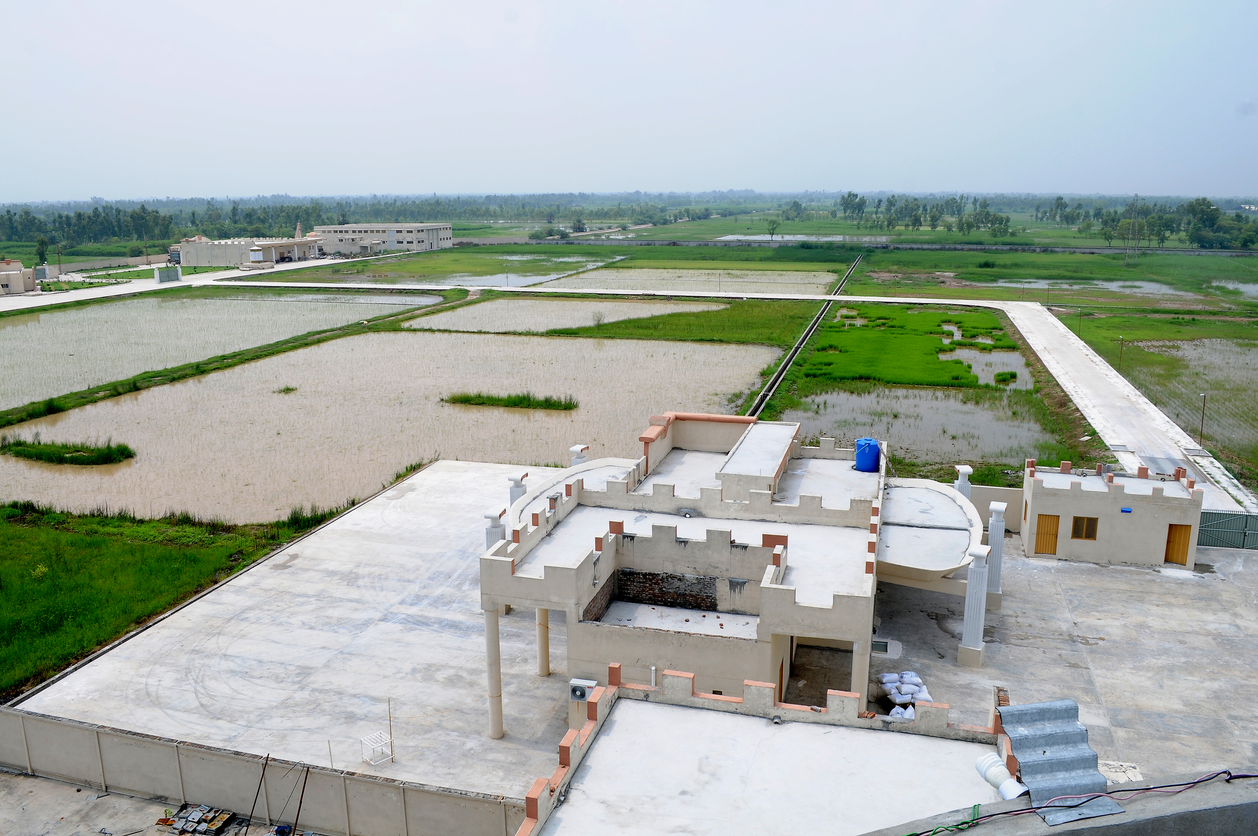 Modern poultry breeding farm interior